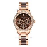 Alexandre Christie Passion AC 2914 BF Ladies Brown Dual Tone Stainless Steel Ceramic Strap